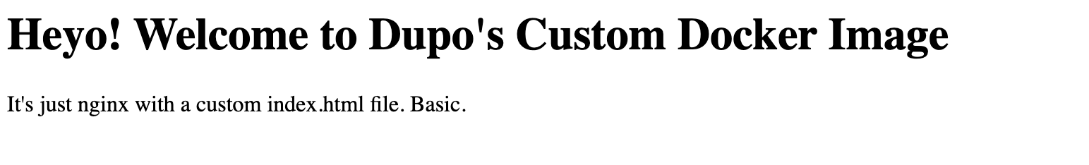 custom nginx