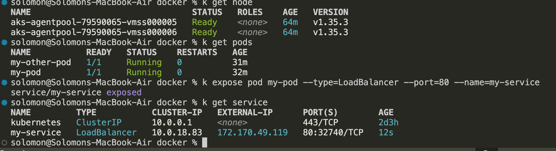 expose pod